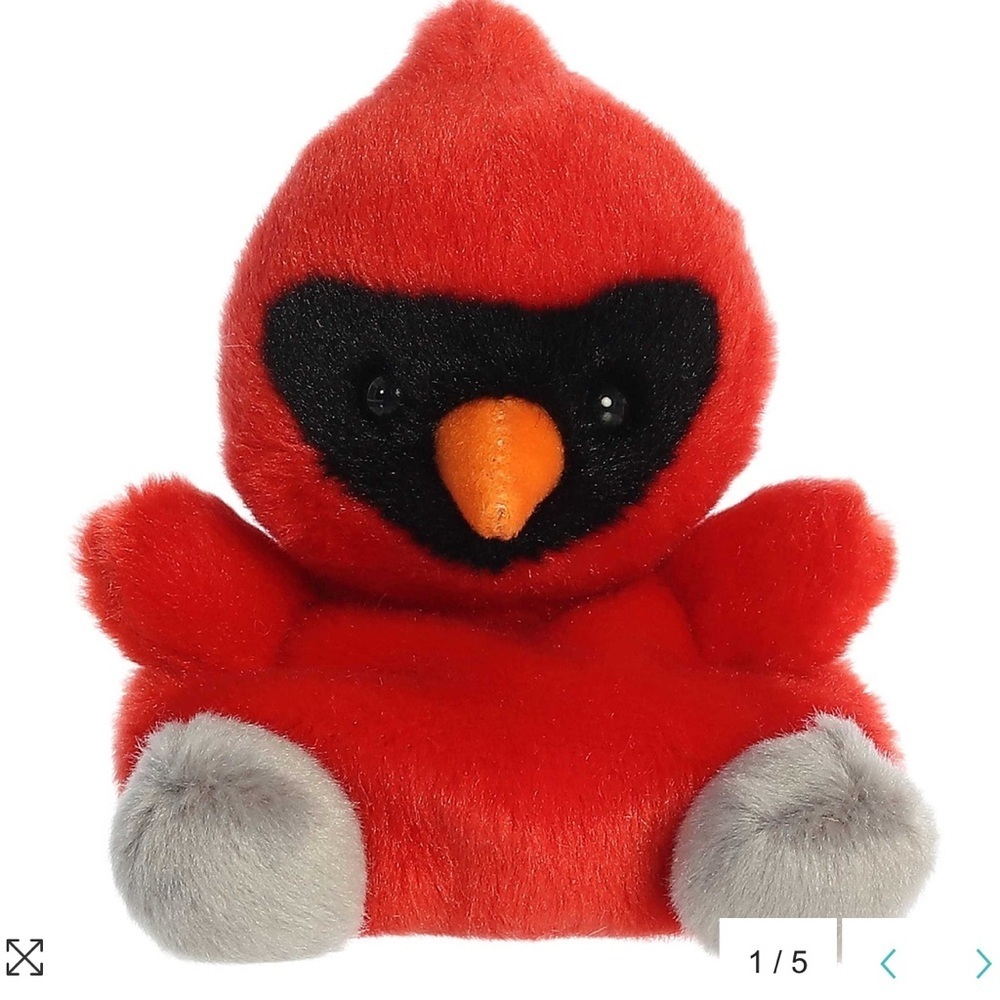 Red Cardinal Stuffed Animal Plush Toy - Picture 1 of 8